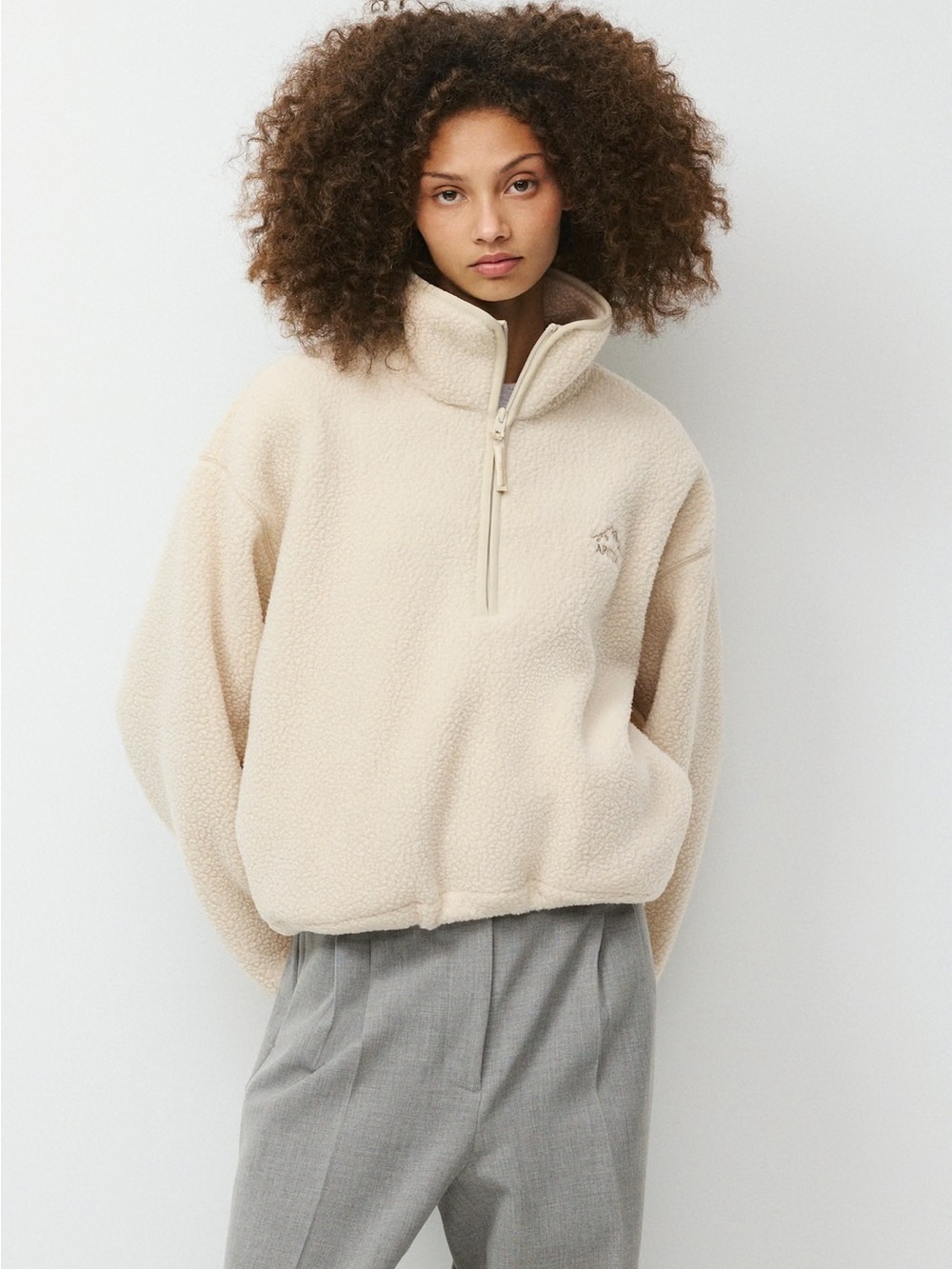 Aritzia Polartec Thermal Pro Zephyr Hi-Hip Mockneck Mullein